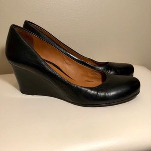 Franco Sarto Black Wedges
